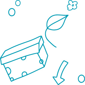 Illustration Lernuntensilien